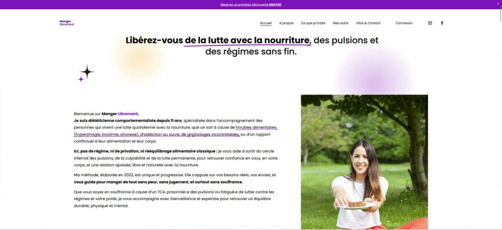 On-me-trouve.fr référencement google pour Manger Librement